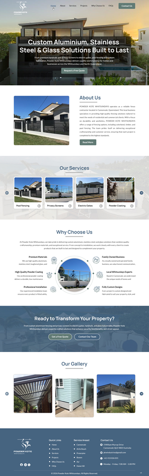 Web Design by pb for Powder Kote Whitsundays | Design: #37455790