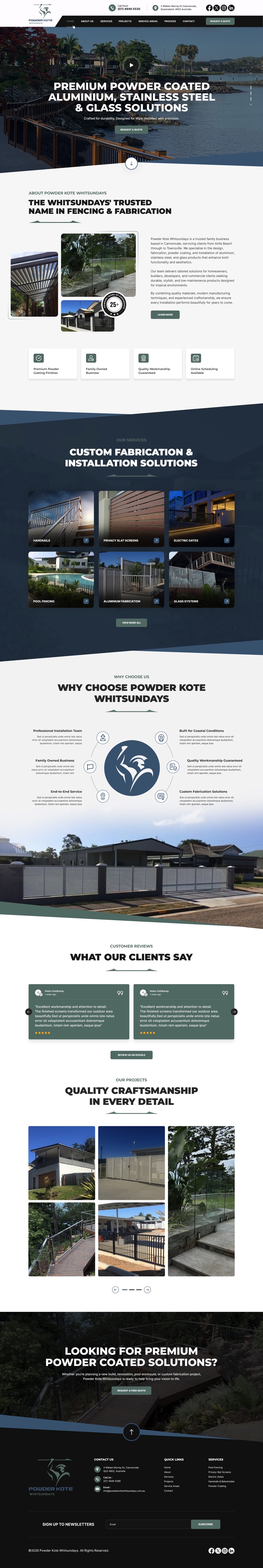 Web Design by pb for Powder Kote Whitsundays | Design #37484755