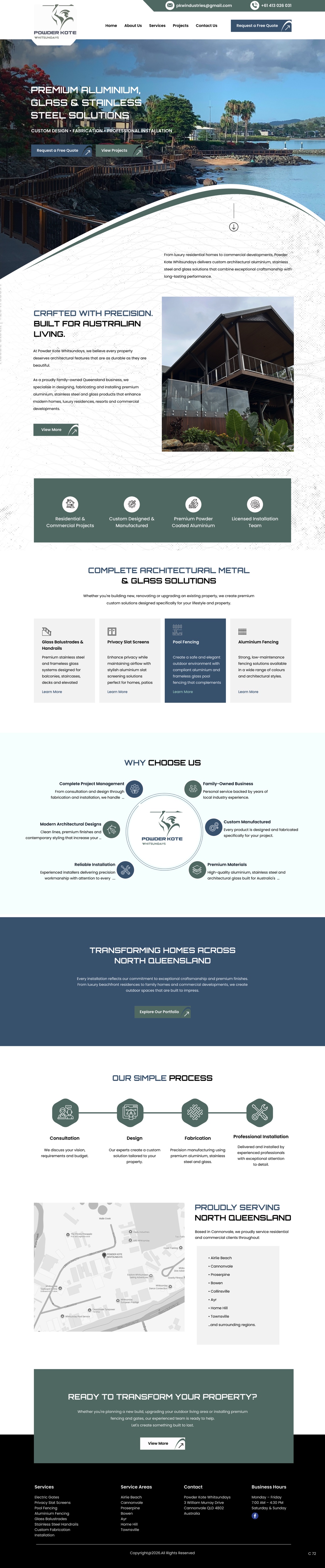 Web Design by pb for Powder Kote Whitsundays | Design #37484811
