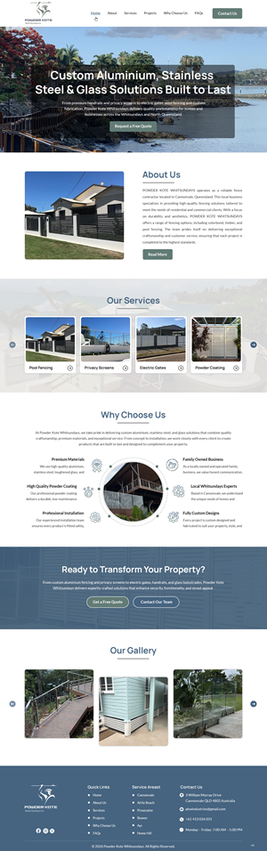 Web Design by pb for Powder Kote Whitsundays | Design: #37484812