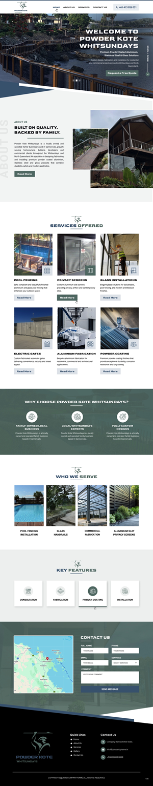 Web Design by pb for Powder Kote Whitsundays | Design: #37484813