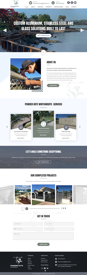 Web Design by pb for Powder Kote Whitsundays | Design: #37484815