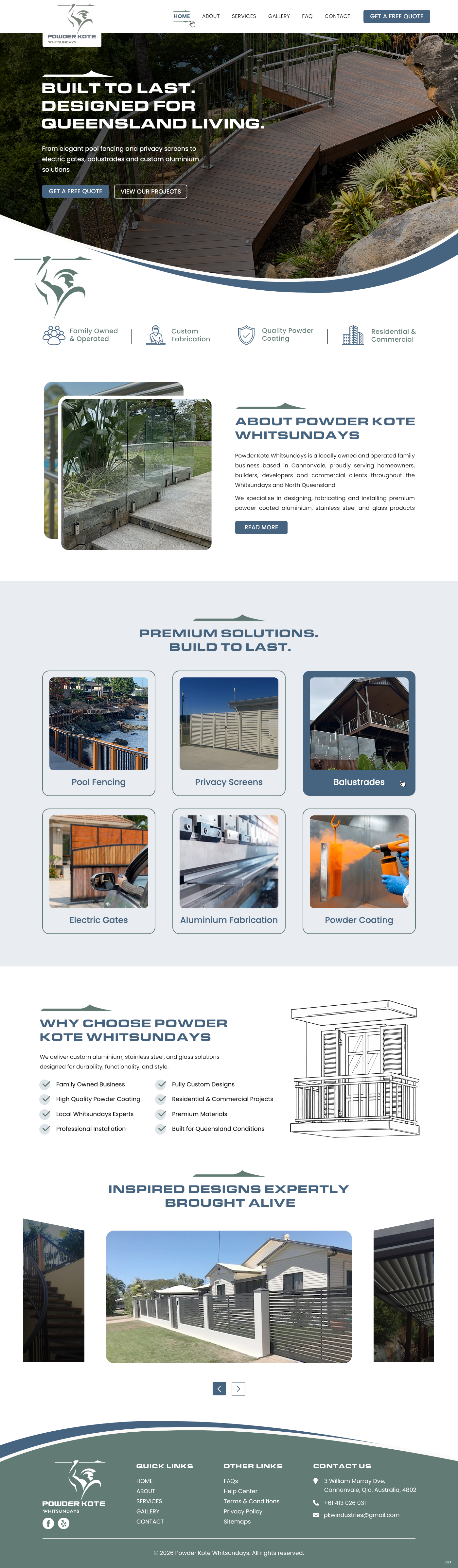Web Design by pb for Powder Kote Whitsundays | Design: #37484816