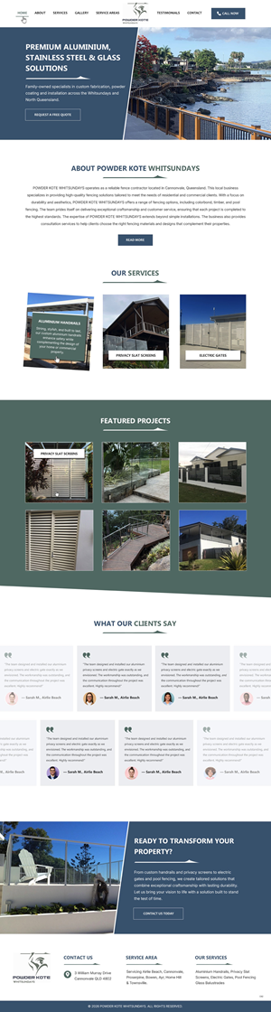 Web Design by pb for Powder Kote Whitsundays | Design: #37484817