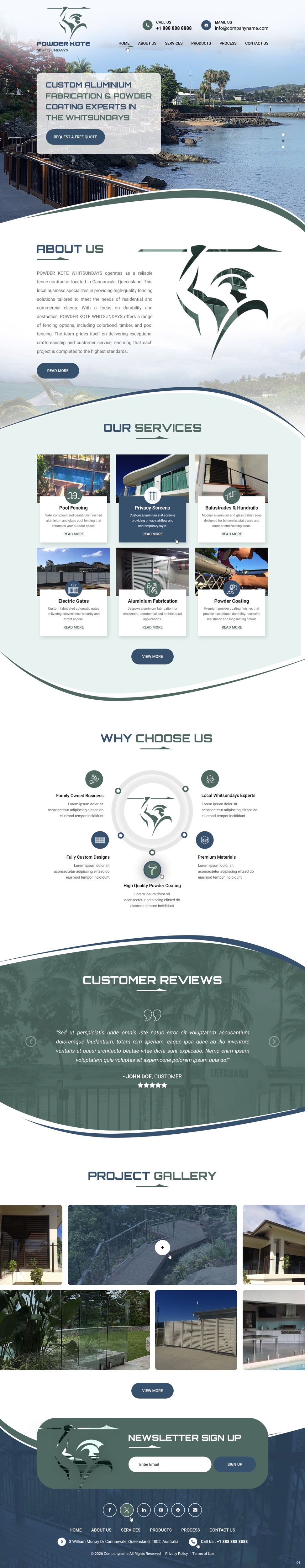 Web Design by pb for Powder Kote Whitsundays | Design #37484821