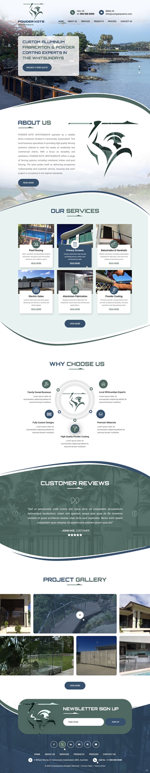 Web Design by pb for Powder Kote Whitsundays | Design: #37484821
