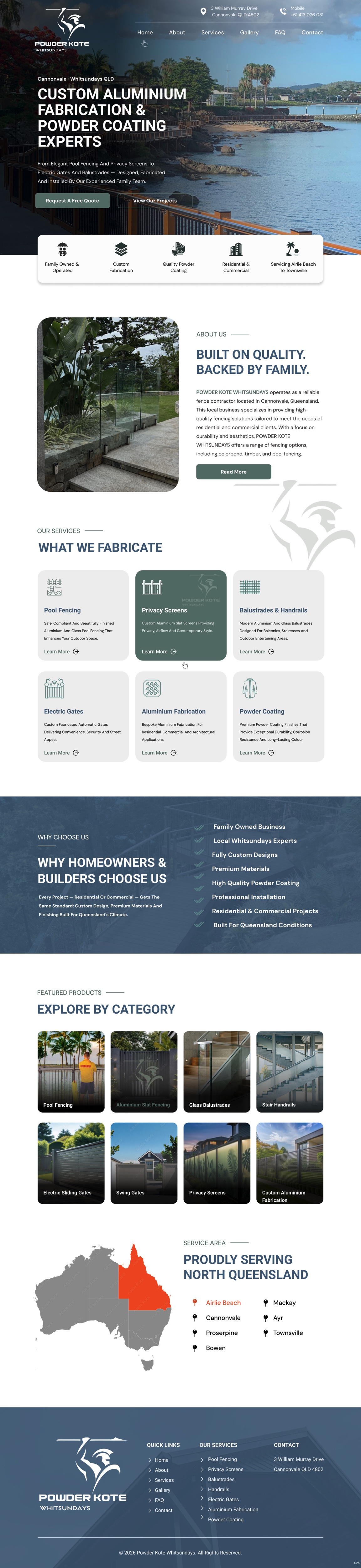 Web Design by pb for Powder Kote Whitsundays | Design #37484822