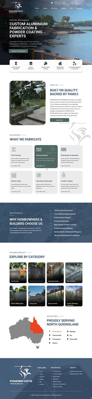 Web Design by pb for Powder Kote Whitsundays | Design: #37484822