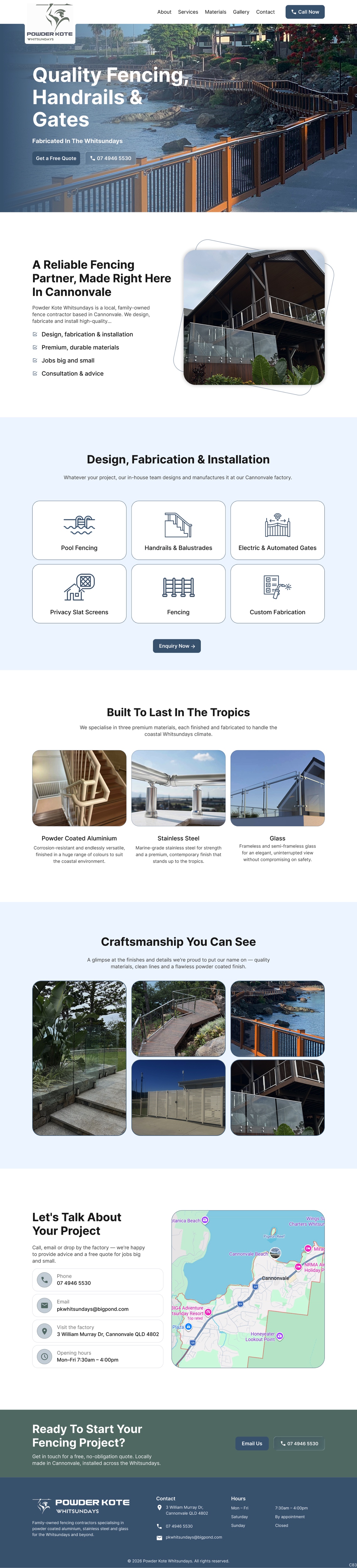 Web Design by pb for Powder Kote Whitsundays | Design #37484824