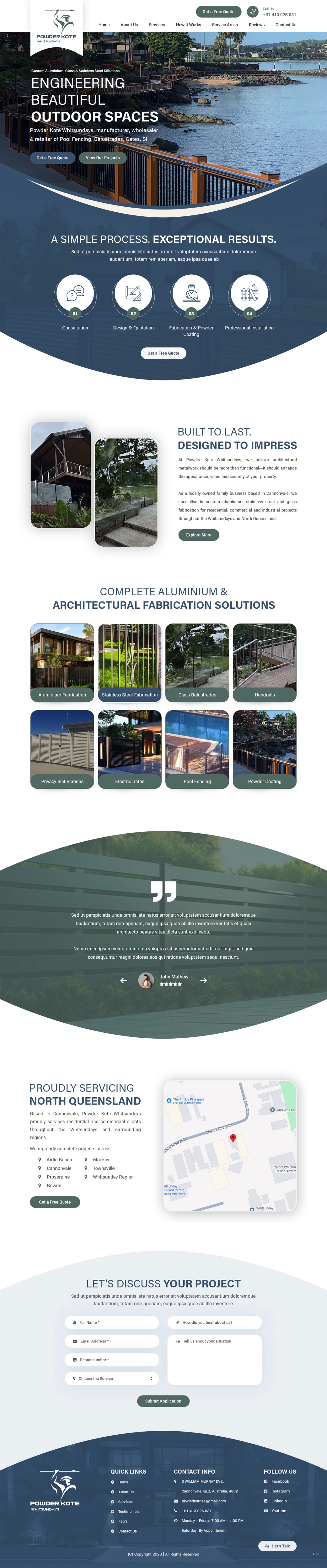 Web Design by pb for Powder Kote Whitsundays | Design #37484825