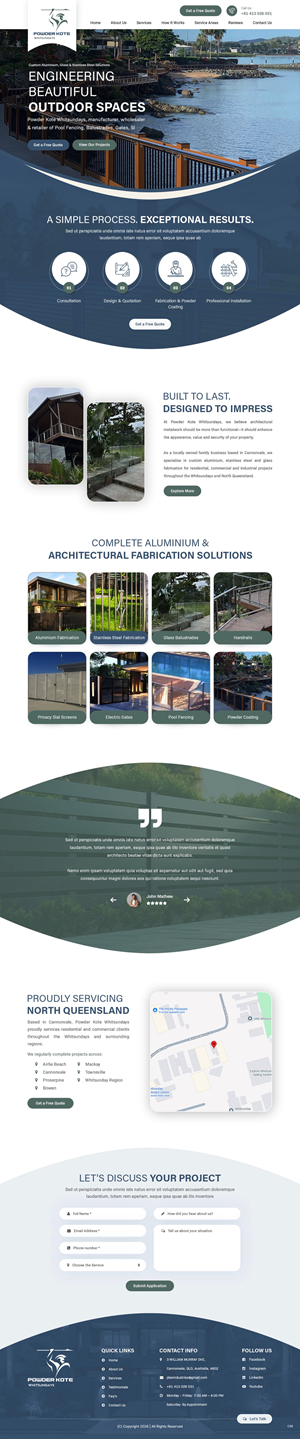 Web Design by pb for Powder Kote Whitsundays | Design: #37484825