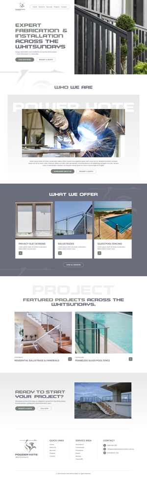 Web Design by victipedia for Powder Kote Whitsundays | Design: #37465231