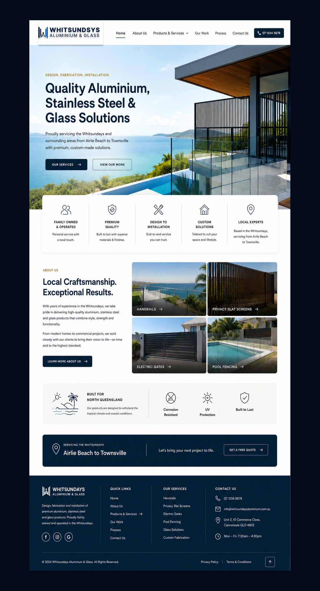 Web Design by CreativeDK for Powder Kote Whitsundays | Design #37448287