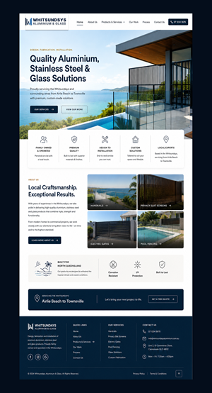 Web Design by CreativeDK for Powder Kote Whitsundays | Design: #37448287