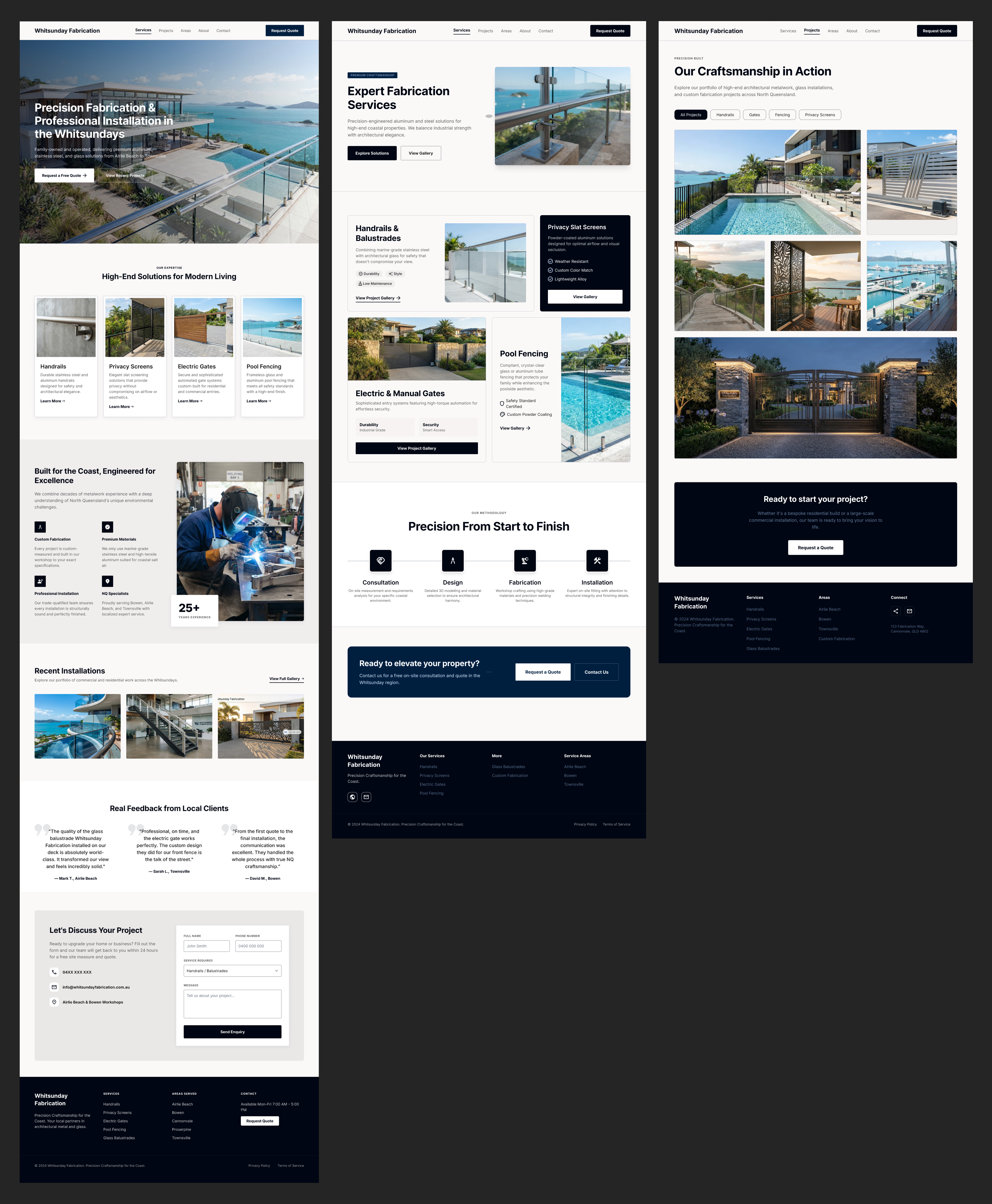 Web Design by CreativeDK for Powder Kote Whitsundays | Design #37453816