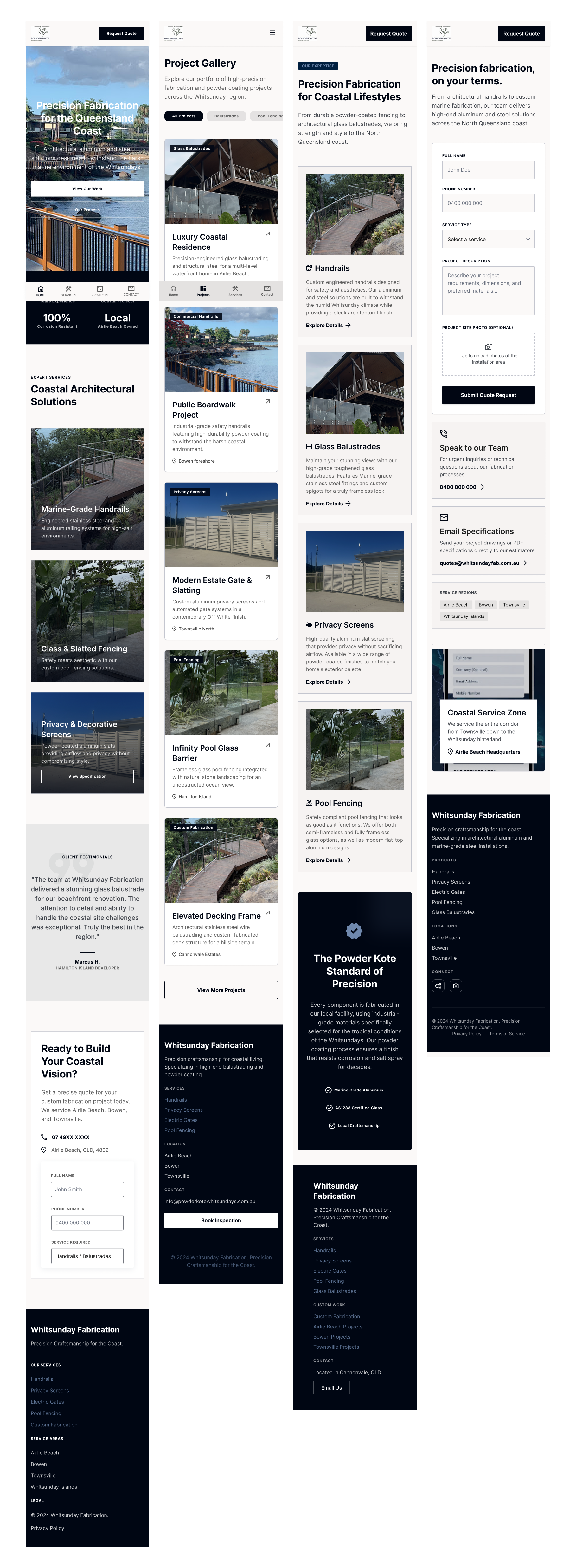 Web Design by CreativeDK for Powder Kote Whitsundays | Design #37471469