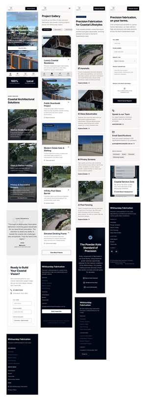 Web Design by CreativeDK for Powder Kote Whitsundays | Design: #37471469
