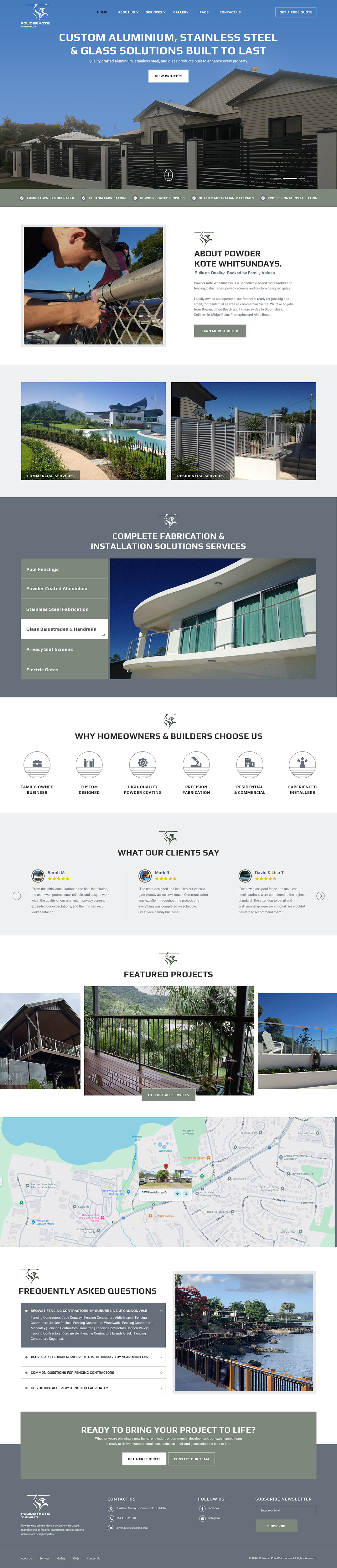 Web Design by creative.bugs for Powder Kote Whitsundays | Design #37467204