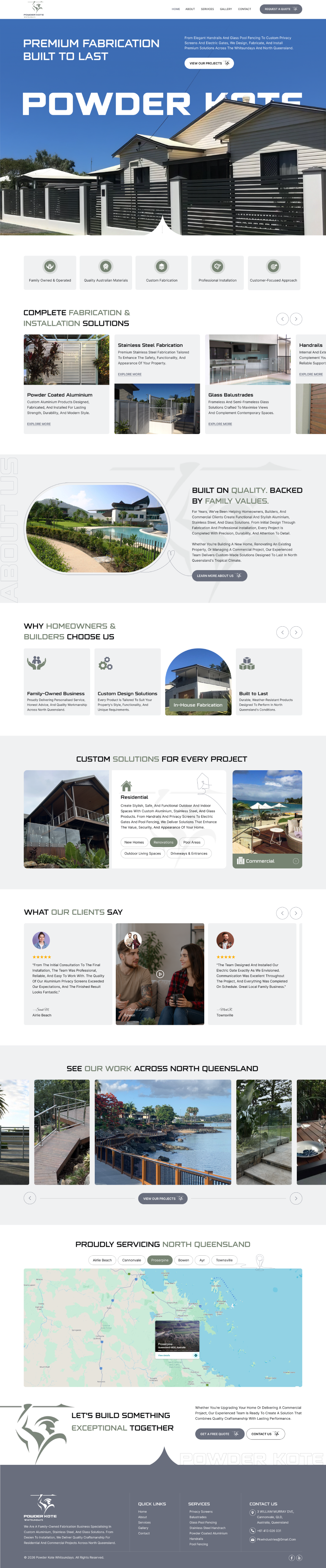 Web Design by creative.bugs for Powder Kote Whitsundays | Design #37478102
