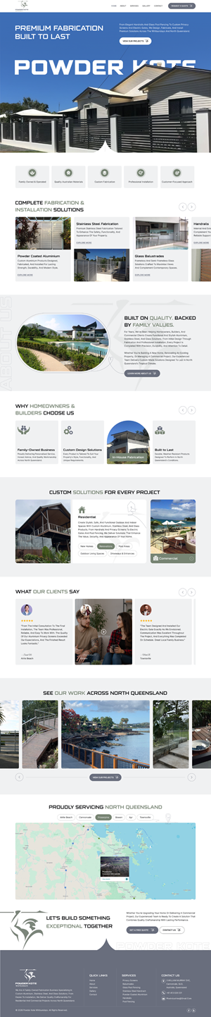 Web Design by creative.bugs for Powder Kote Whitsundays | Design: #37478102