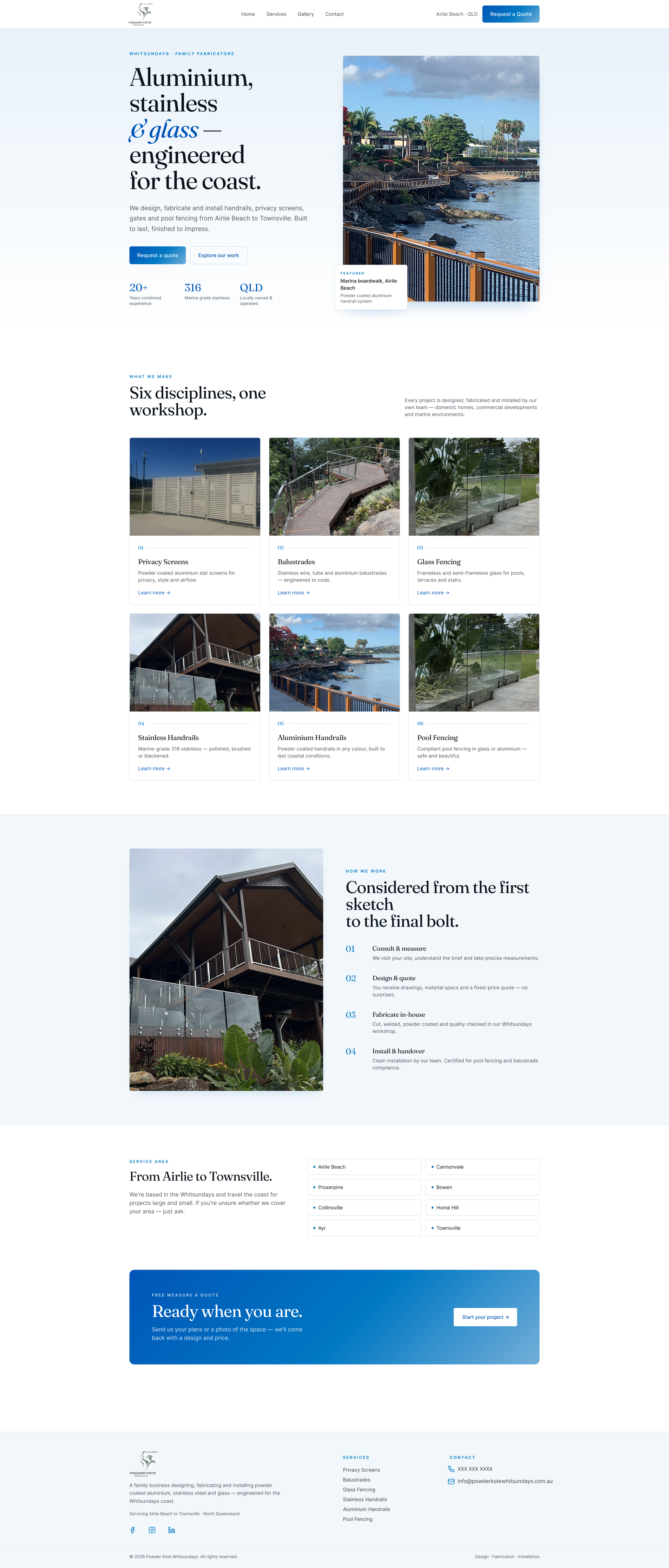 Web Design by lemosys infotech for Powder Kote Whitsundays | Design #37471468