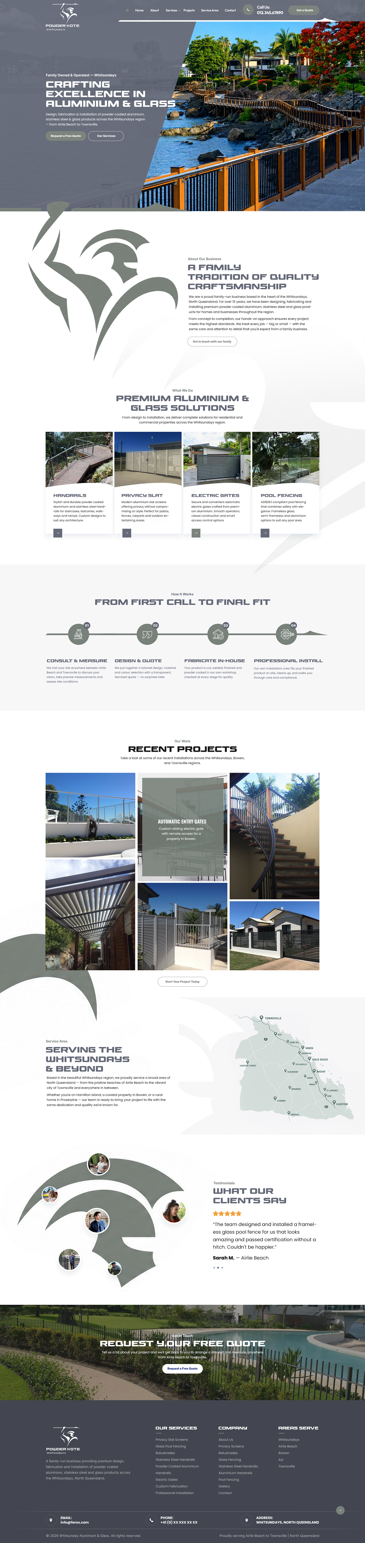 Web Design by NZ Creatives for Powder Kote Whitsundays | Design #37471818