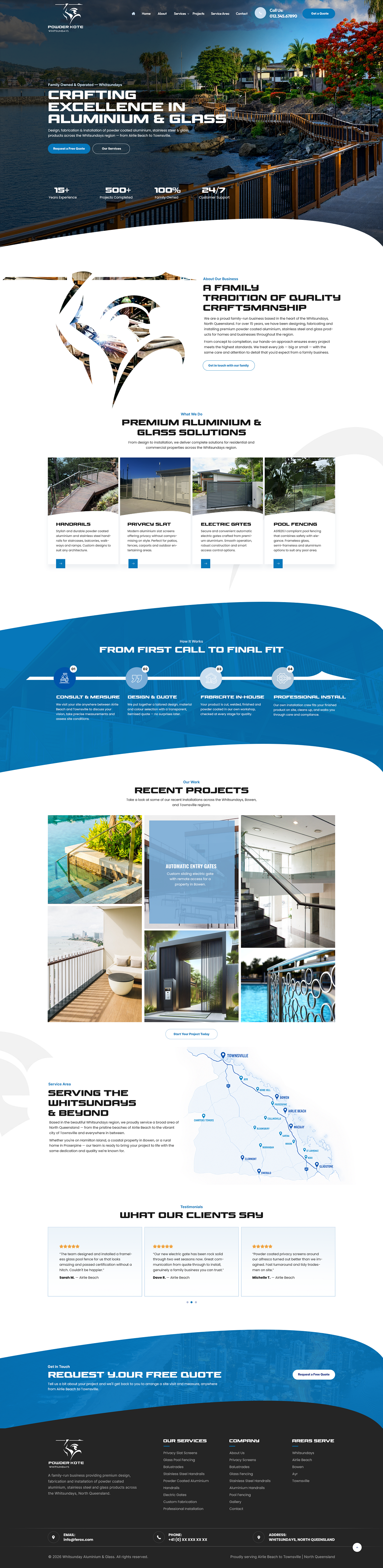 Web Design by NZ Creatives for Powder Kote Whitsundays | Design #37471819