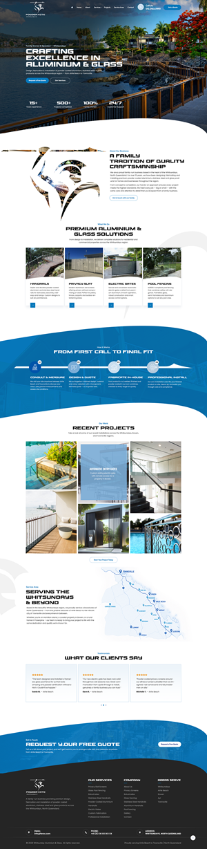 Web Design by NZ Creatives for Powder Kote Whitsundays | Design: #37471819