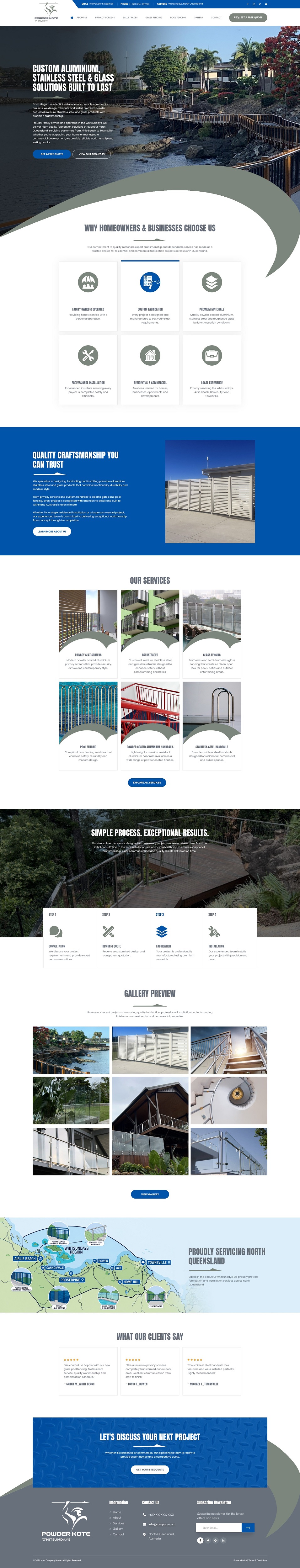 Web Design by NZ Creatives for Powder Kote Whitsundays | Design #37471823