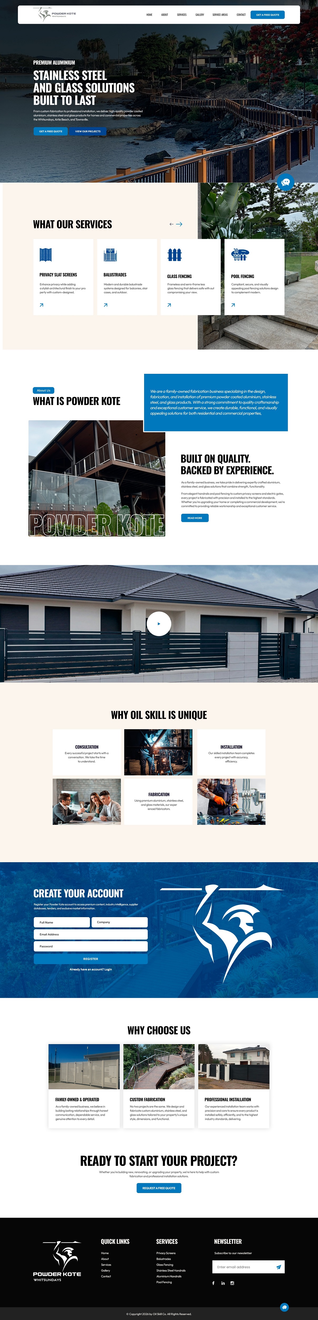 Web Design by NZ Creatives for Powder Kote Whitsundays | Design #37471824