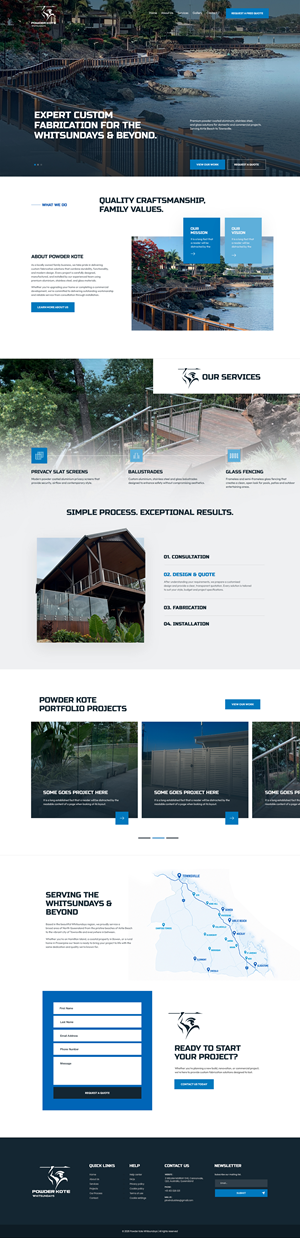 Web Design by NZ Creatives for Powder Kote Whitsundays | Design: #37471825