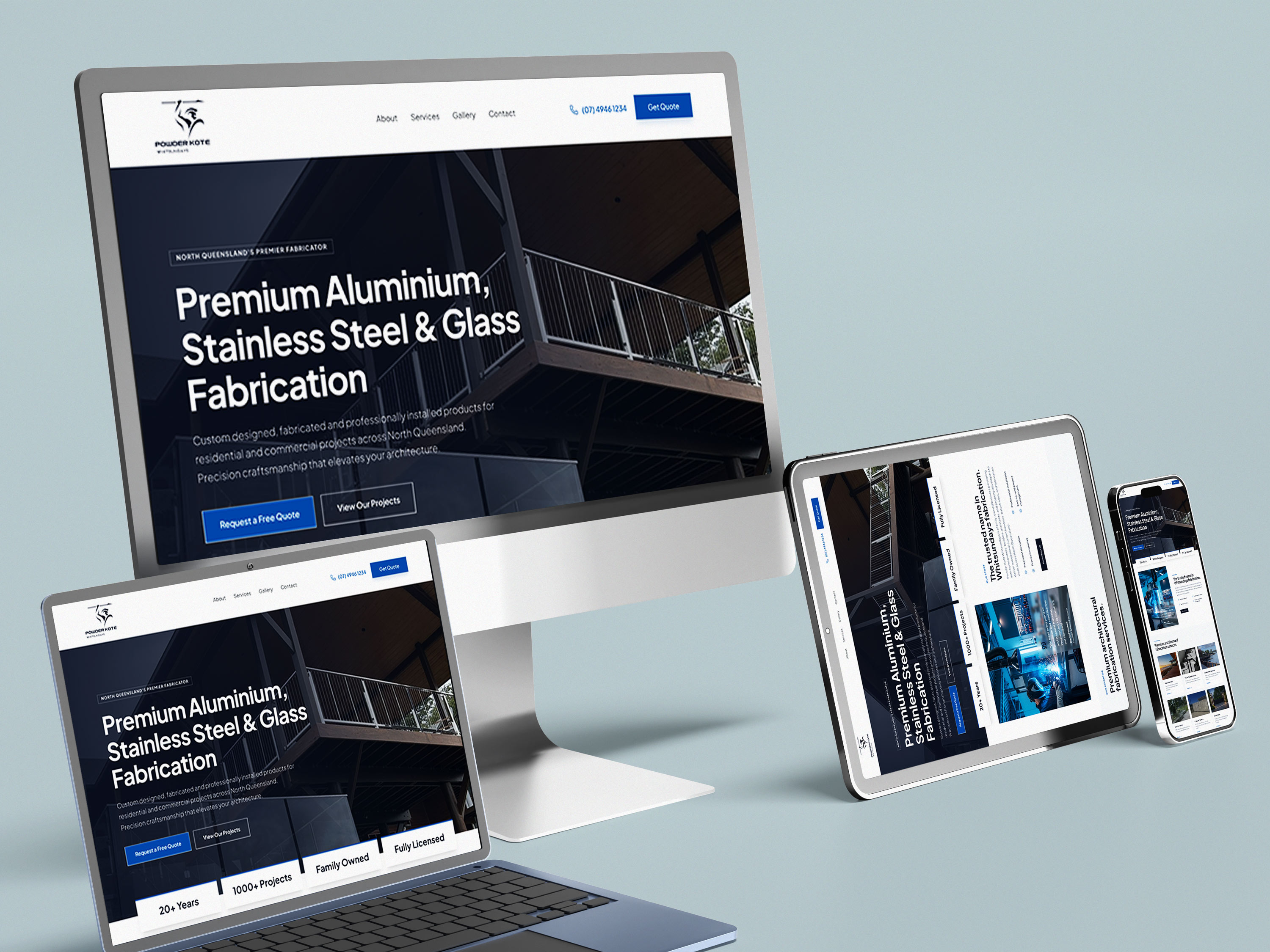 Web Design by Design Reflector for Powder Kote Whitsundays | Design #37471082