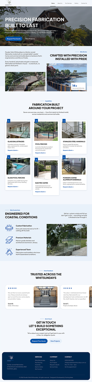 Web Design by Design Reflector for Powder Kote Whitsundays | Design: #37471147