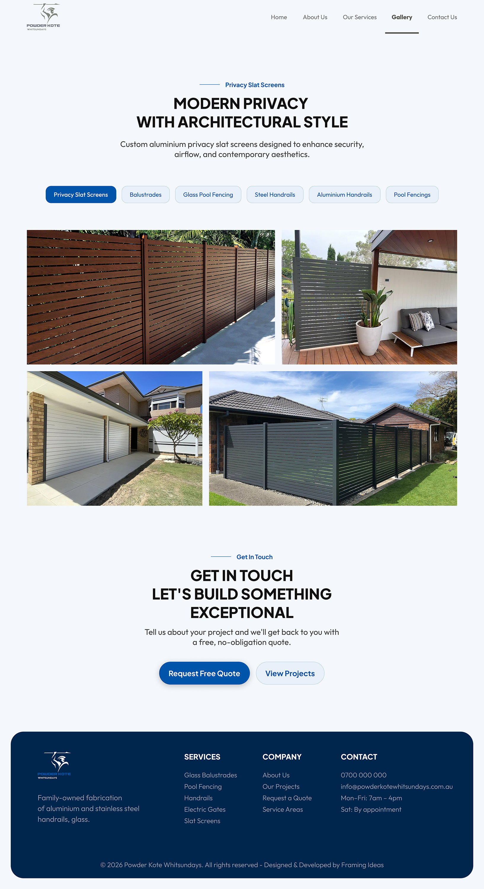 Web Design by Design Reflector for Powder Kote Whitsundays | Design #37471148