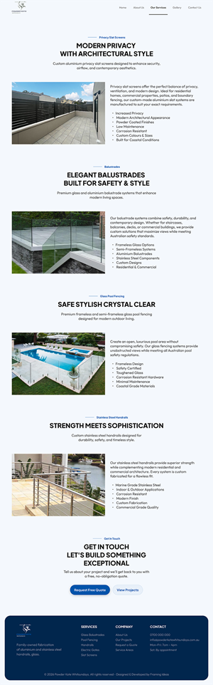 Web Design by Design Reflector for Powder Kote Whitsundays | Design: #37471149