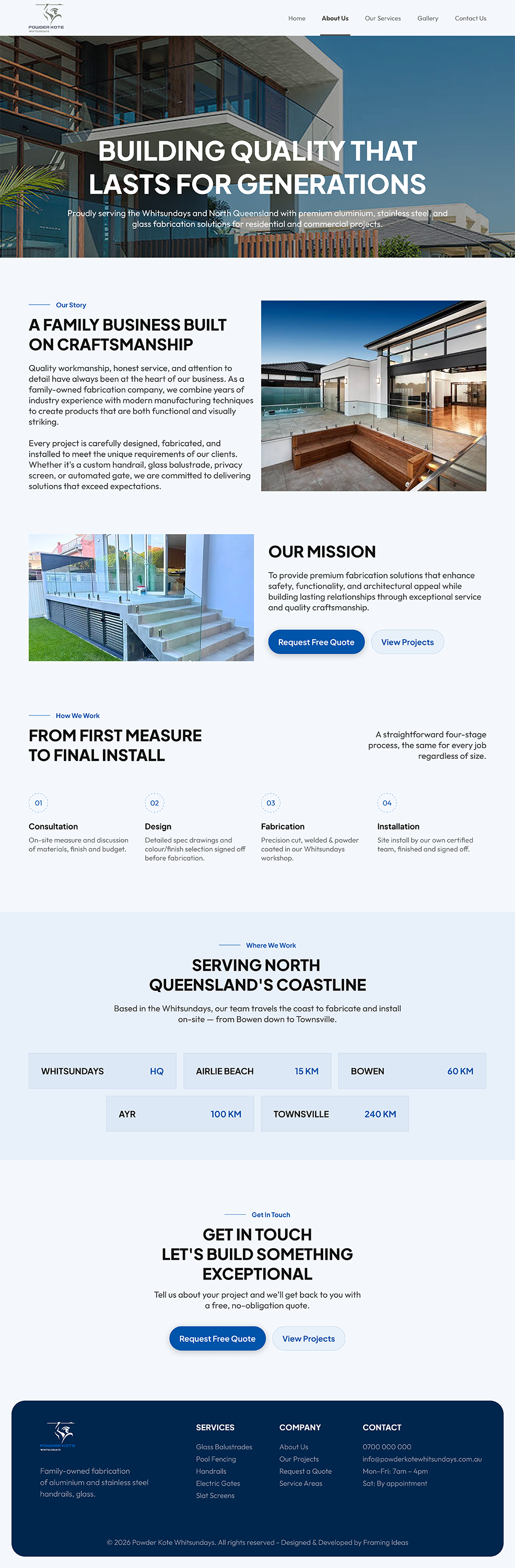 Web Design by Design Reflector for Powder Kote Whitsundays | Design #37471151