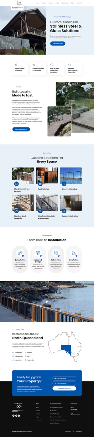 Web Design by OGMA CONCEPTIONS for Powder Kote Whitsundays | Design: #37471294