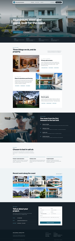 Web Design by Dades design for Powder Kote Whitsundays | Design #37443180