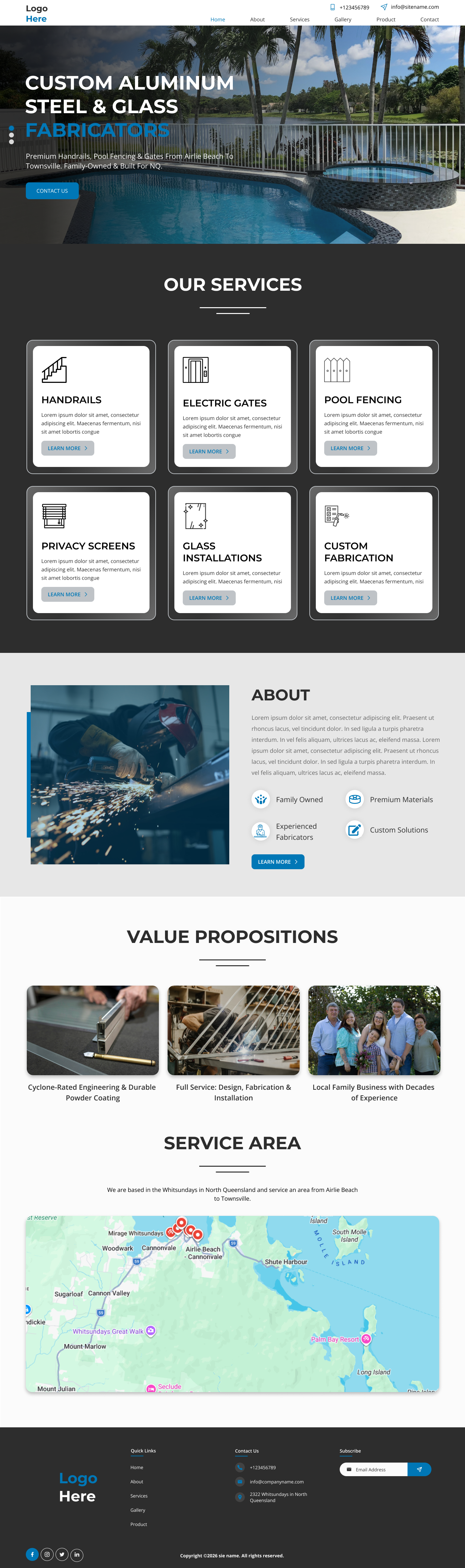 Web Design by Hukam Solanki for Powder Kote Whitsundays | Design #37453840
