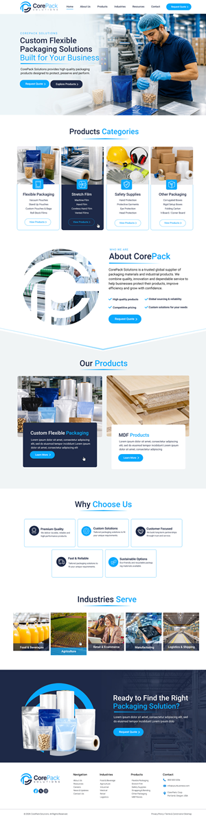 Web Design by Blue Sparrow for this project | Design: #37447225