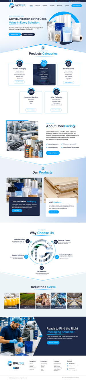 Web Design by Blue Sparrow for this project | Design: #37448011