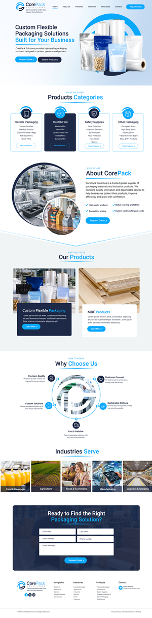 Web Design by Blue Sparrow for this project | Design: #37448125