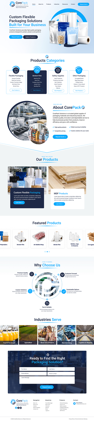 Web Design by Blue Sparrow for this project | Design: #37448192
