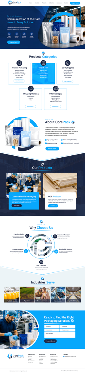 Web Design by Blue Sparrow for this project | Design: #37464008