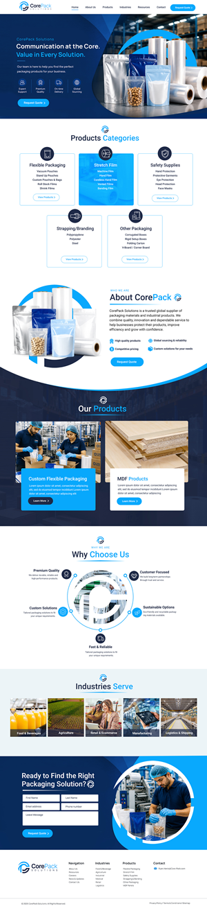 Web Design by Blue Sparrow for this project | Design: #37464047