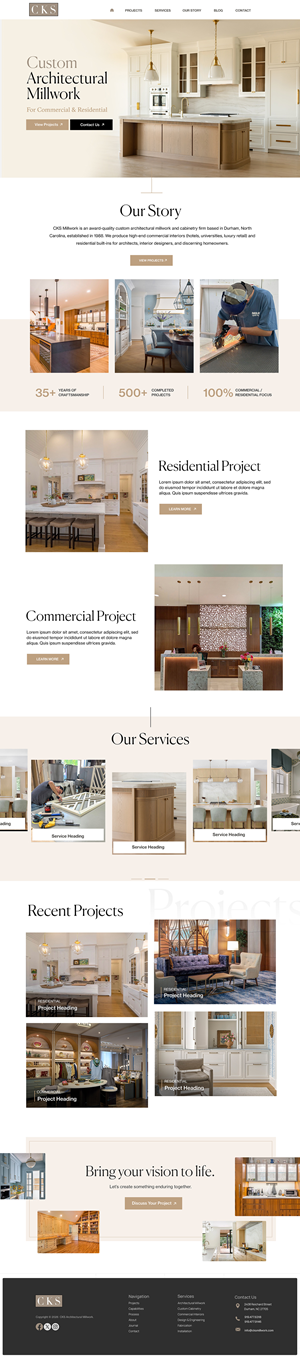 Web Design by Blue Sparrow for this project | Design: #37454829