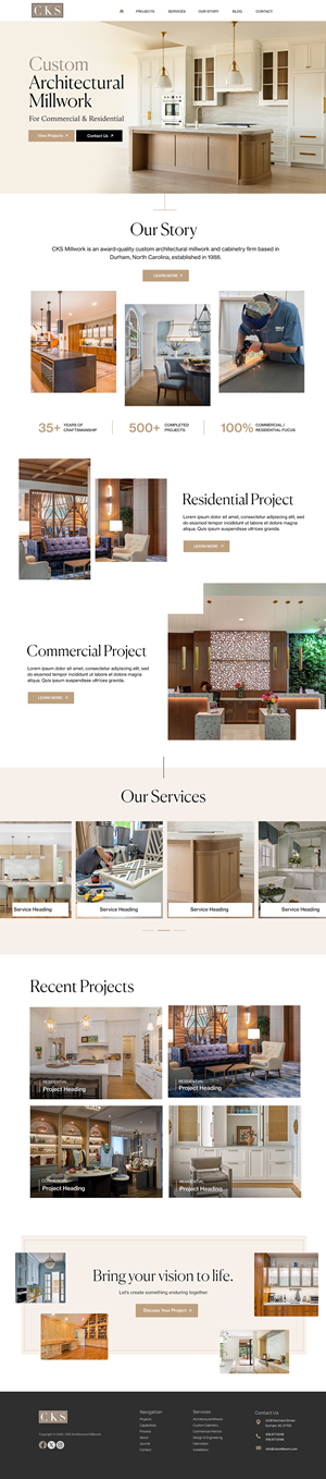 Web Design by Blue Sparrow for this project | Design: #37454869