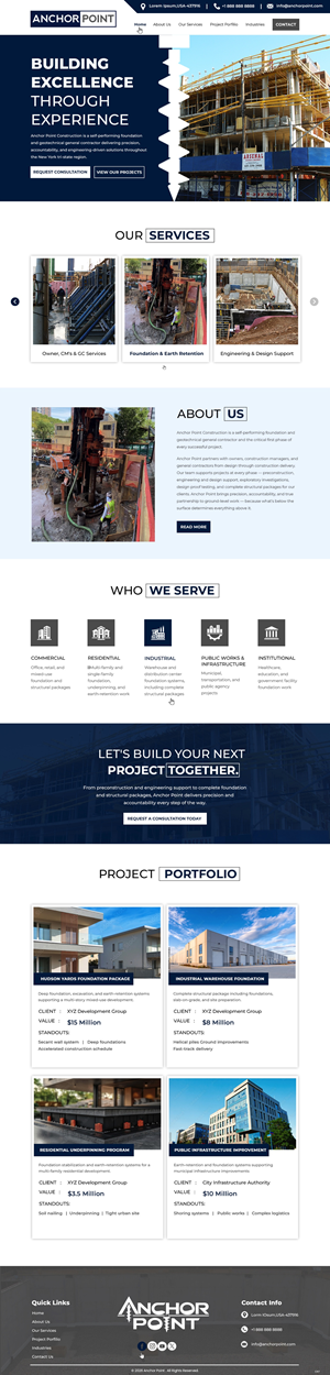 Squarespace Design by pb for this project | Design: #37448141
