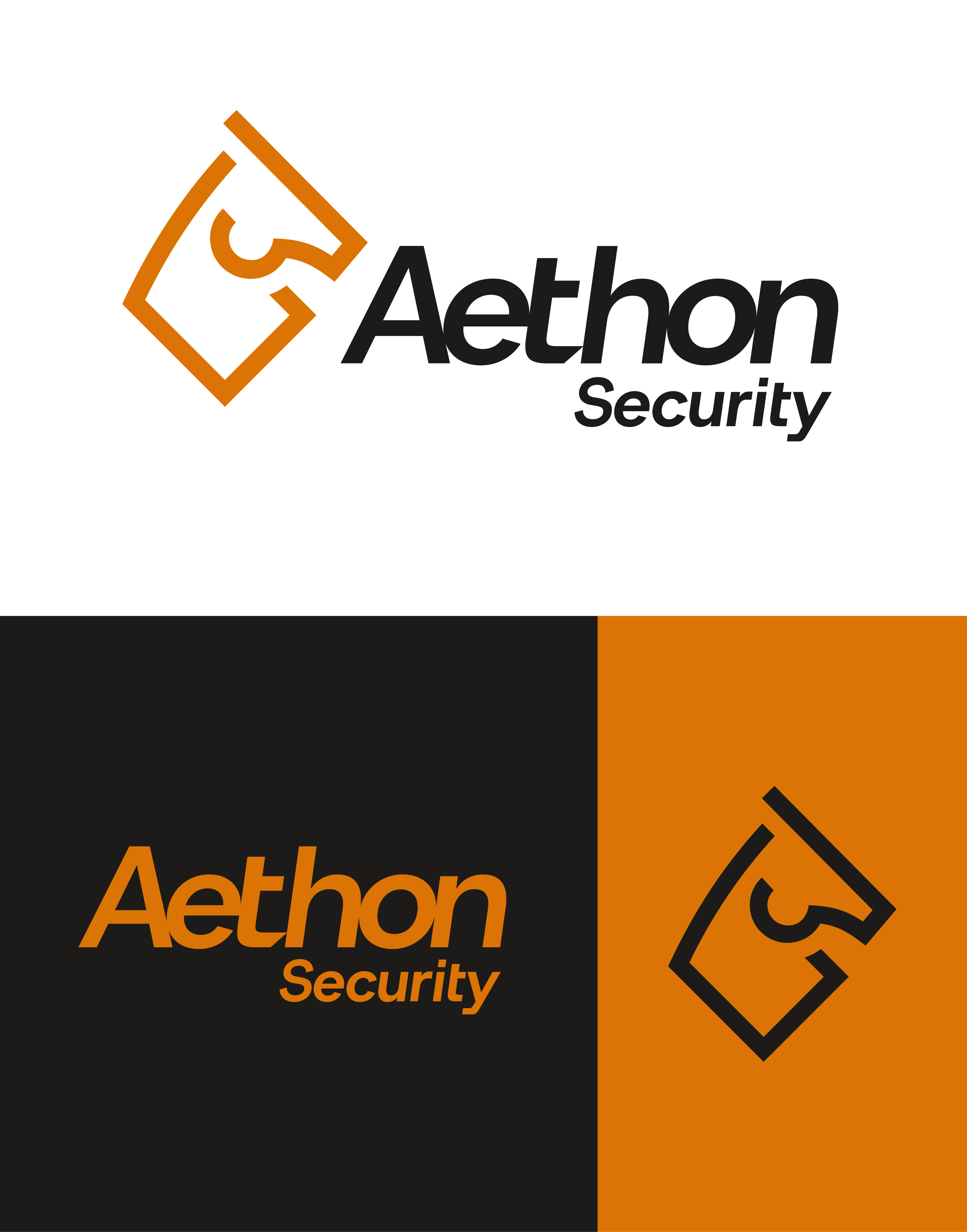 Logo Design by Duvai Studio for Aethon Security | Design #37449245
