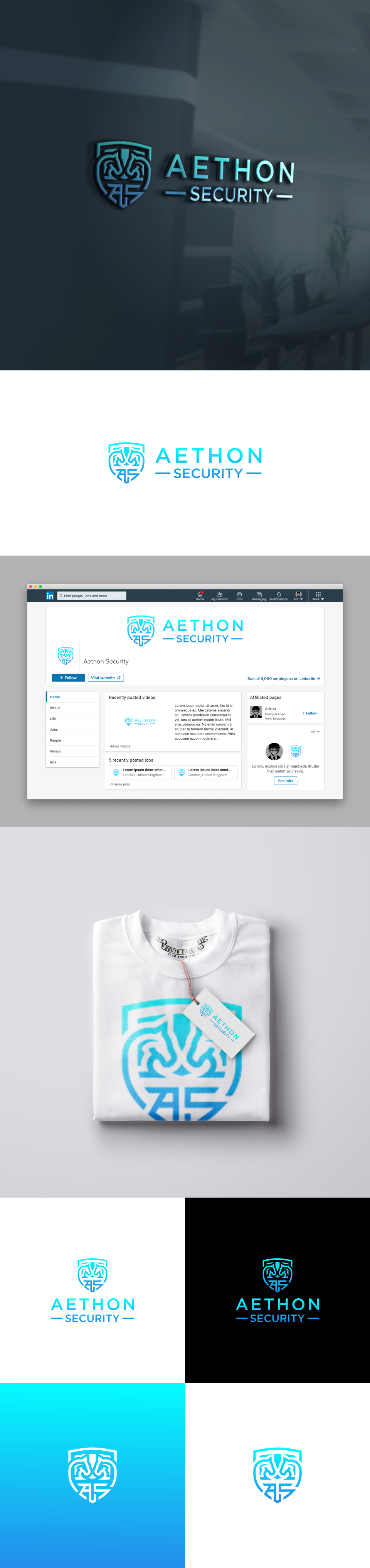 Logo Design by Mizhu XT for Aethon Security | Design #37456188